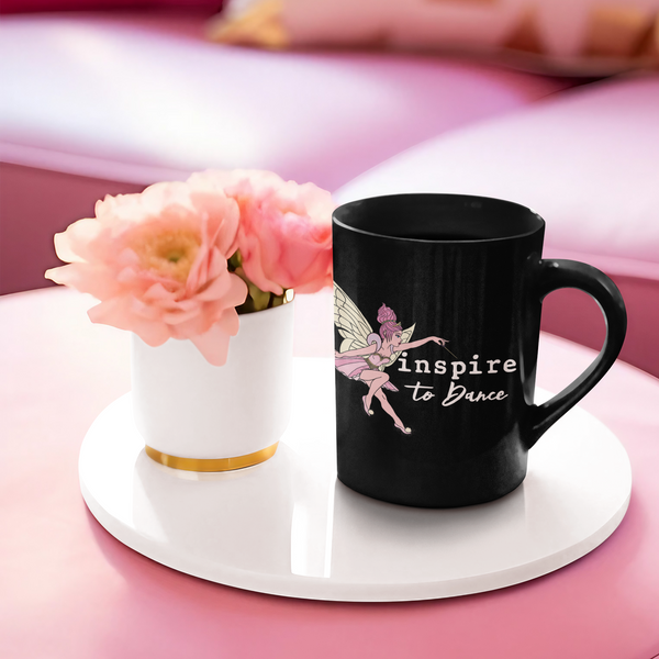 inspire born to dance Black Glossy Mug