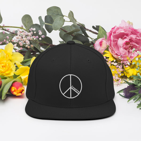 inspire Peace Sign Snapback Hat