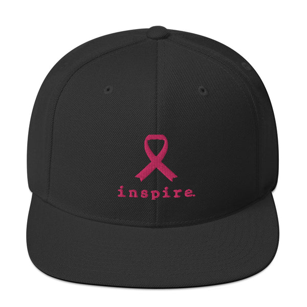 inspire Breast Cancer Ribbon Snapback Hat