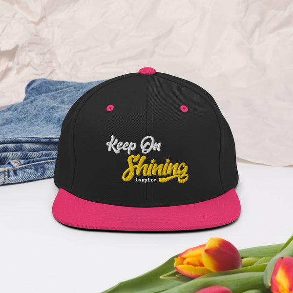 inspire Keep On Shining Snapback Hat