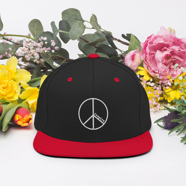 inspire Peace Sign Snapback Hat