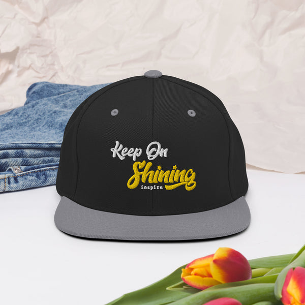 inspire Keep On Shining Snapback Hat