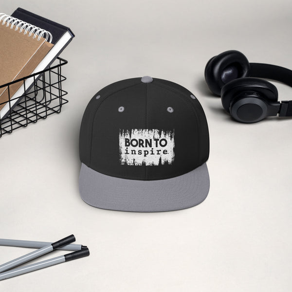 Born To inspire Grunge Snapback Hat