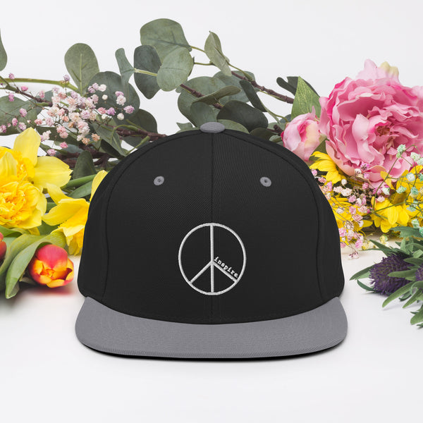 inspire Peace Sign Snapback Hat
