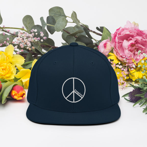 inspire Peace Sign Snapback Hat