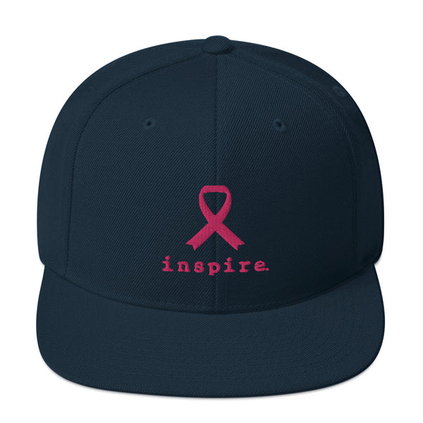 inspire Breast Cancer Ribbon Snapback Hat