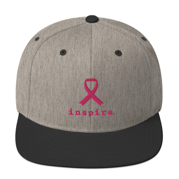 inspire Breast Cancer Ribbon Snapback Hat