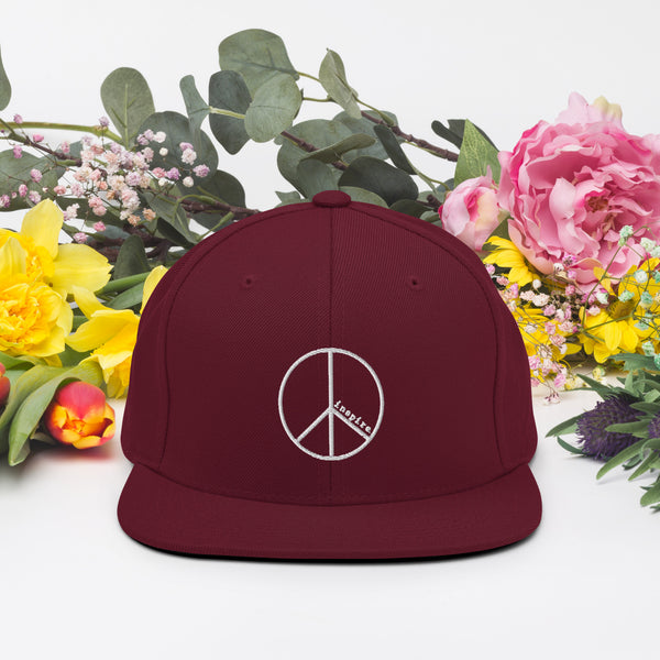 inspire Peace Sign Snapback Hat