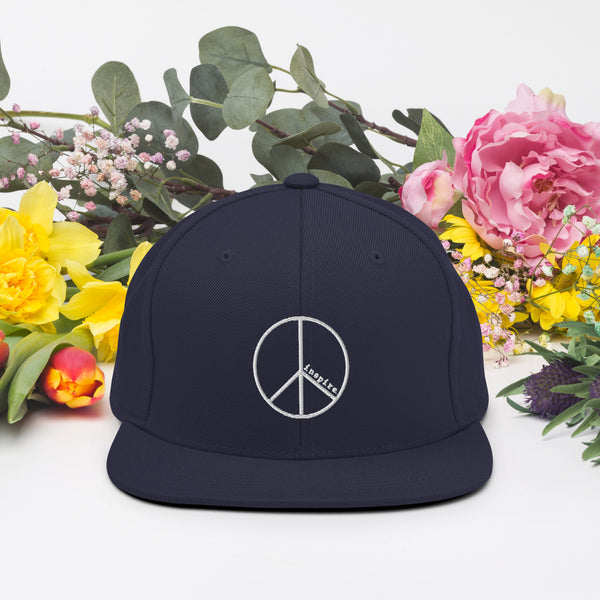 inspire Peace Sign Snapback Hat