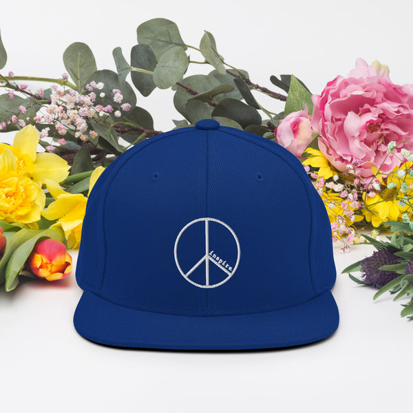 inspire Peace Sign Snapback Hat