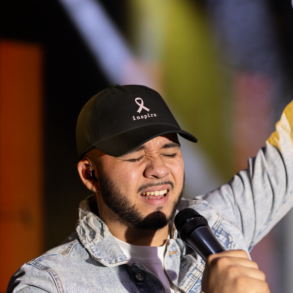 inspire Breast Cancer Ribbon Snapback Hat