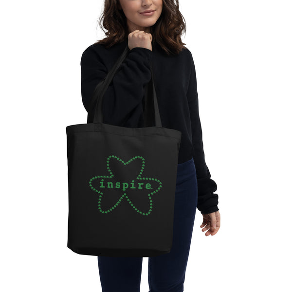 inspire Shamrock Outline Eco Tote Bag