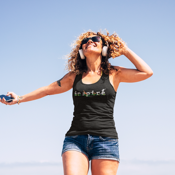 inspire Wildlife Theme Women's Racerback Tank