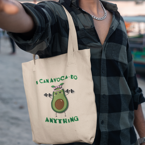 inspire Avocado Lady Eco Tote Bag