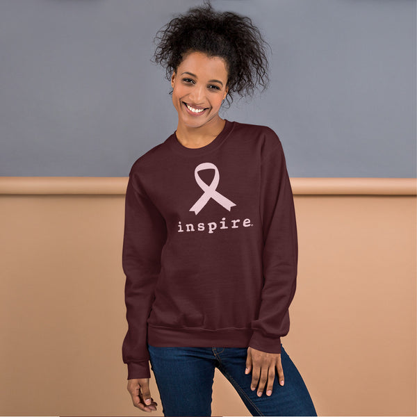 inspire Breast Cancer Ribbon Unisex Sweatshirt