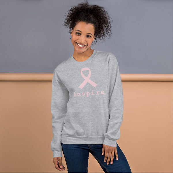 inspire Breast Cancer Ribbon Unisex Sweatshirt