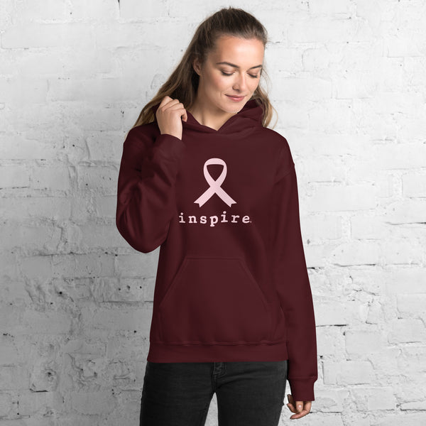 inspire Breast Cancer Ribbon Unisex Hoodie