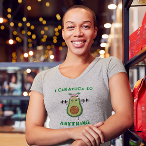 inspire I Can Avoca-do Anything Women’s recycled v-neck t-shirt