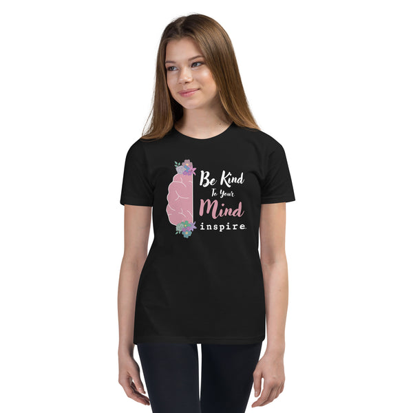 inspire Be Kind To Your Mind Youth Short Sleeve T-Shirt