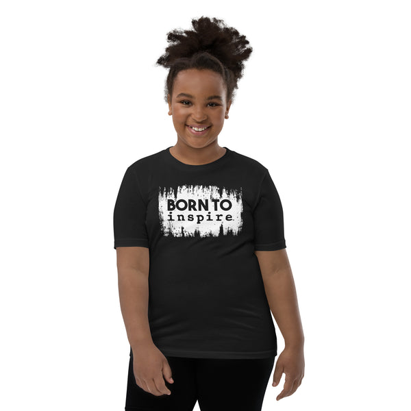 inspire Born To inspire Grunge Youth Short Sleeve T-Shirt