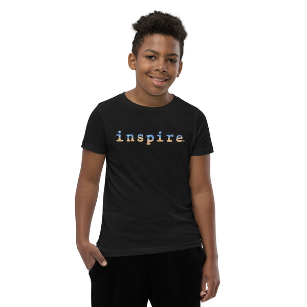 inspire Blue Doughnut Youth Short Sleeve T-Shirt