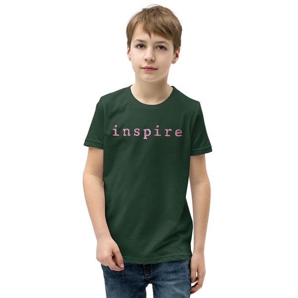 inspire Breast Cancer Awareness Youth Short Sleeve T-Shirt