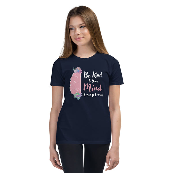 inspire Be Kind To Your Mind Youth Short Sleeve T-Shirt