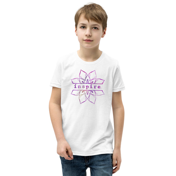 inspire Lotus Flower Youth Short Sleeve T-Shirt