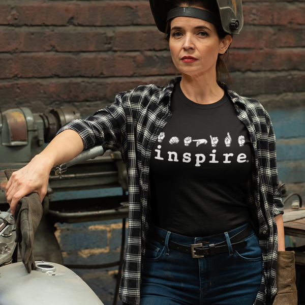 inspire ASL American Sign Language Short-Sleeve Unisex T-Shirt