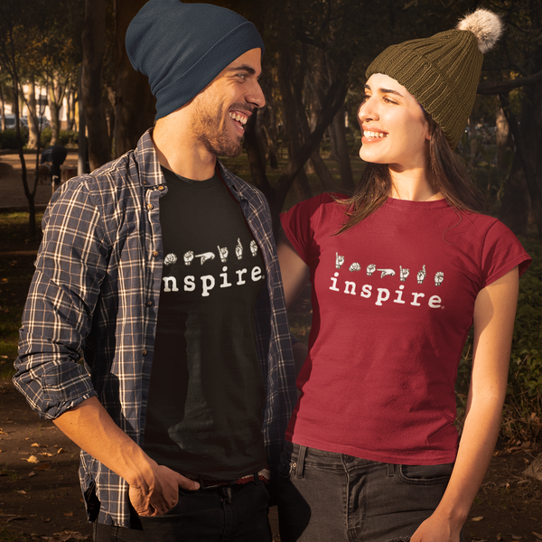 inspire ASL American Sign Language Women's Short Sleeve T-Shirt