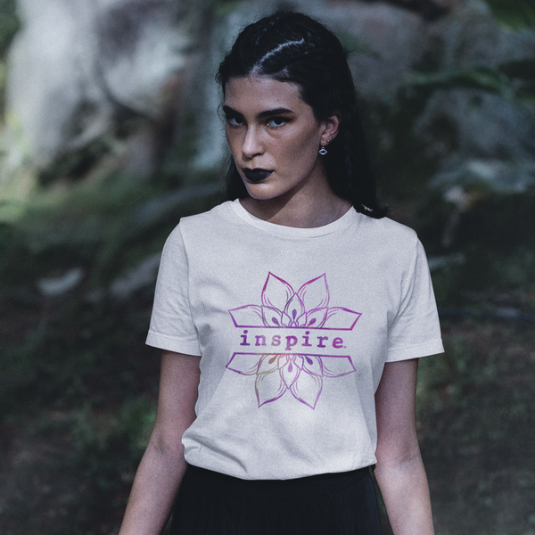 inspire Lotus Flower Women's Short Sleeve T-shirt