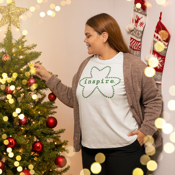 inspire Shamrock Outline Short-Sleeve Unisex T-Shirt