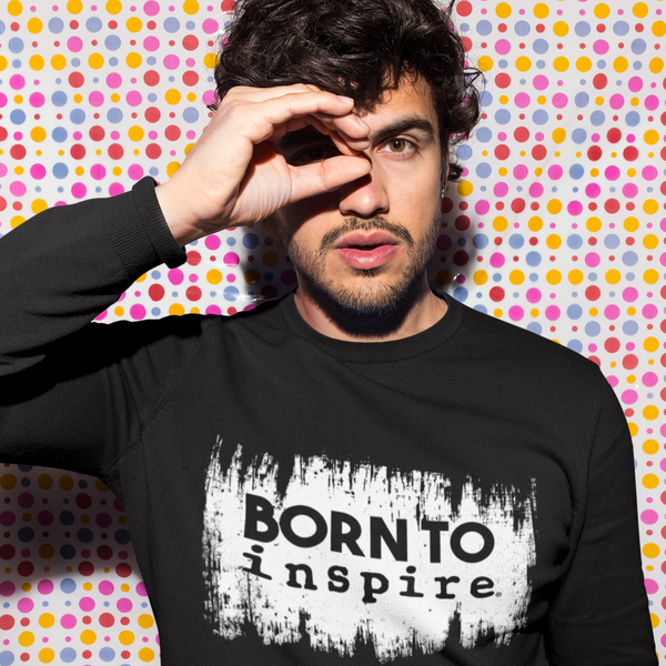 Born to inspire Grunge Unisex Crewneck