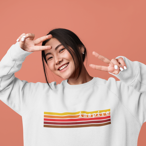 inspire Retro Stripes Unisex Crewneck