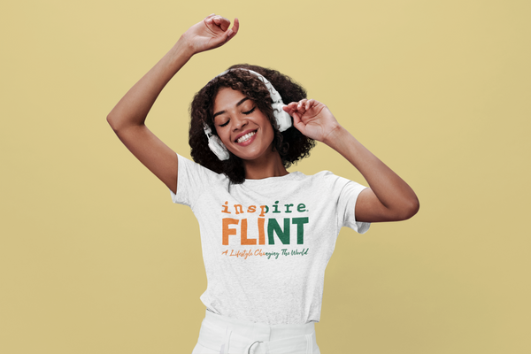 inspire Flint Green and Orange Short-Sleeve Unisex T-Shirt