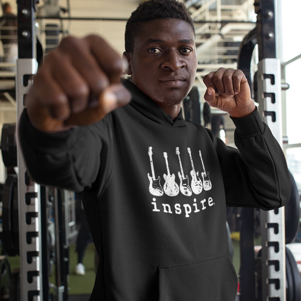 inspire Guitar Unisex Hoodie