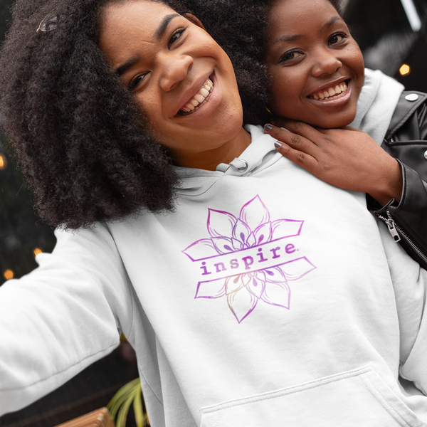 inspire Lotus Flower Unisex Hoodie