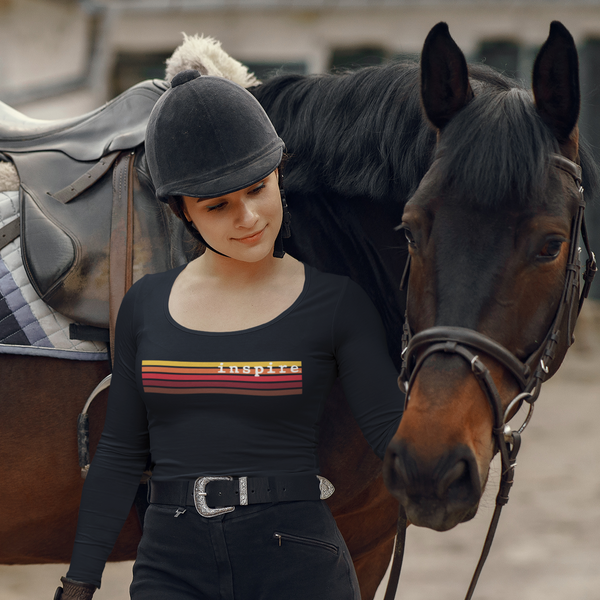 inspire Retro Stripes Unisex Long Sleeve Shirt