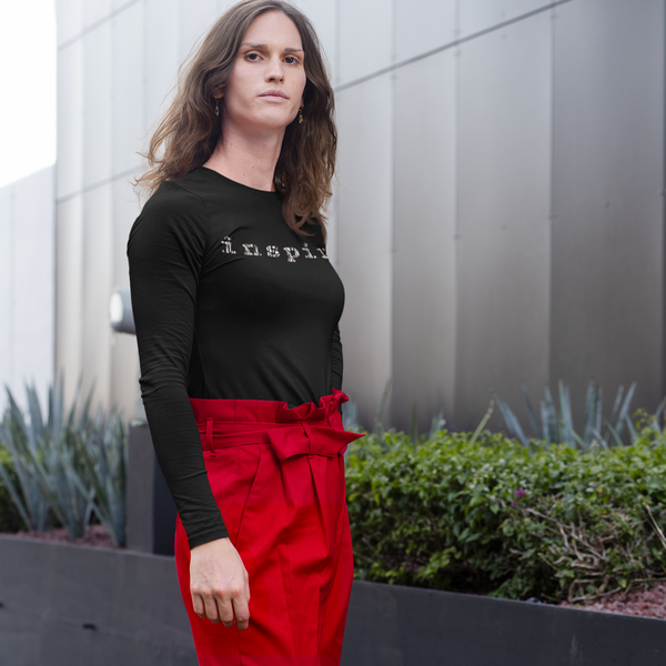 inspire Zebra Print Unisex Long Sleeve Shirt