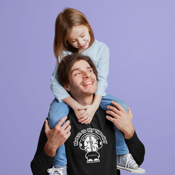 inspire Music Is My Therapy Unisex Long Sleeve Shirt