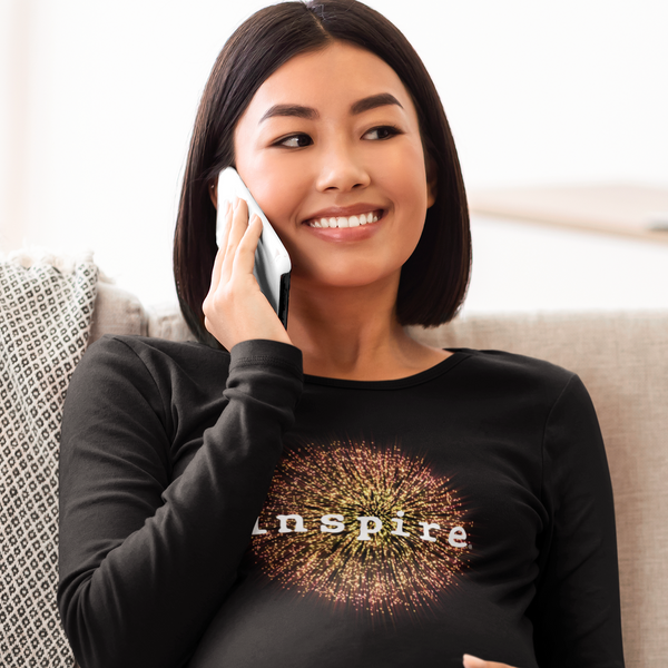 inspire Firework Unisex Long Sleeve Shirt