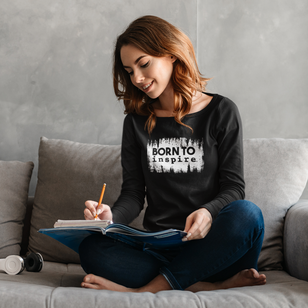 Born to inspire Grunge Unisex Long Sleeve Shirt