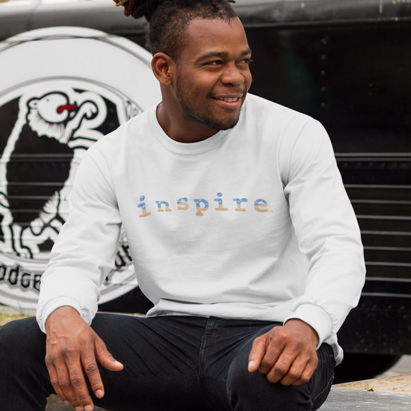 inspire Blue Doughnut Unisex Crewneck