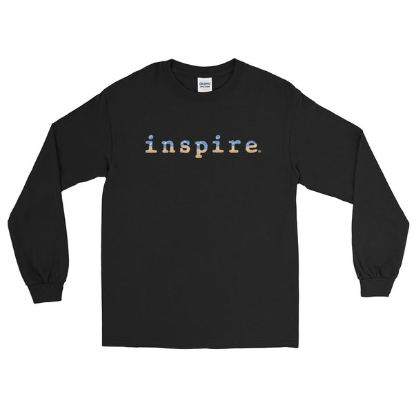 inspire Blue Doughnut Unisex Long Sleeve Shirt