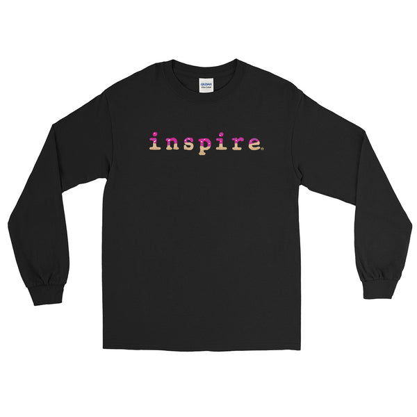 inspire Pink Doughnut Unisex Long Sleeve Shirt