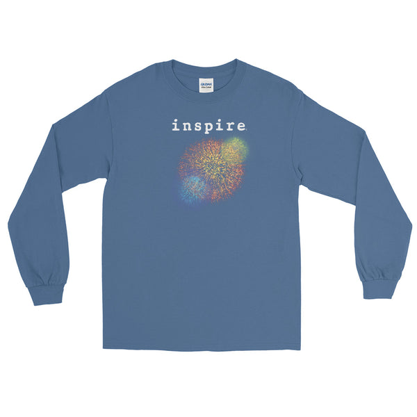 inspire Firework Unisex Long Sleeve Shirt