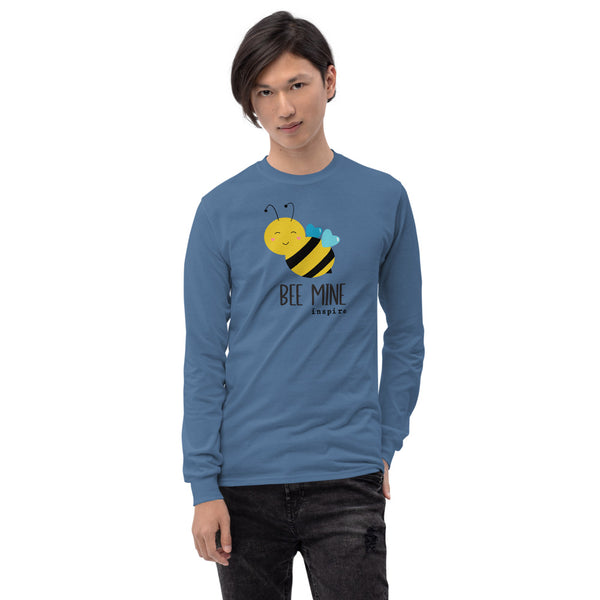 inspire Heart Bee Mine Unisex Long Sleeve Shirt