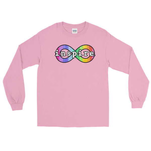 inspire Neurodiversity Awareness Rainbow Infinity Unisex Long Sleeve Shirt