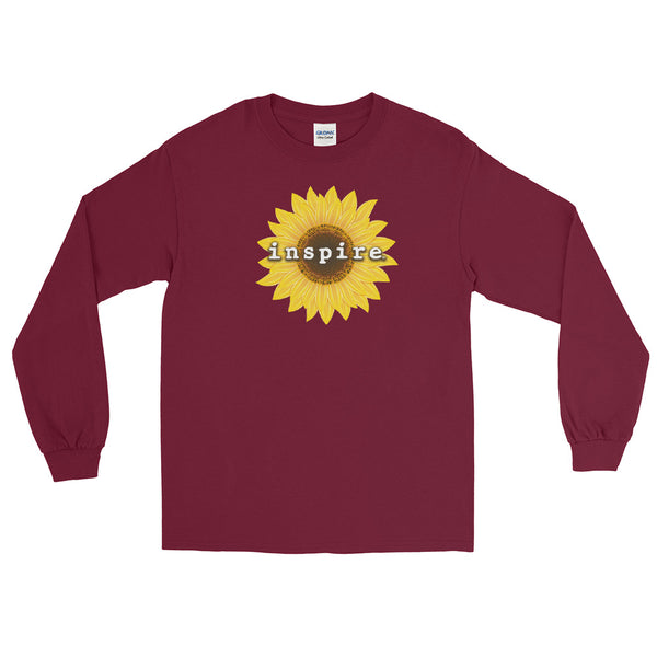 inspire Sunflower Unisex Long Sleeve Shirt