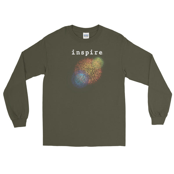 inspire Firework Unisex Long Sleeve Shirt